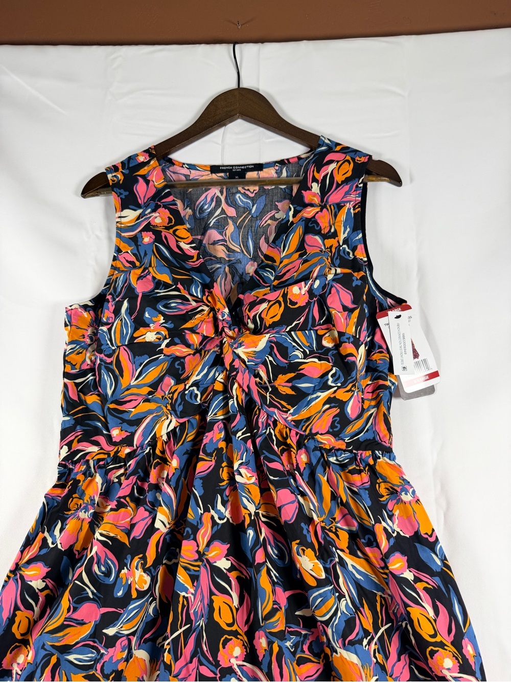 FRENCH CONNECTION Women’s Size XL Dress Maxi Twist Front Style Cotton NWT - Picture 5 of 15